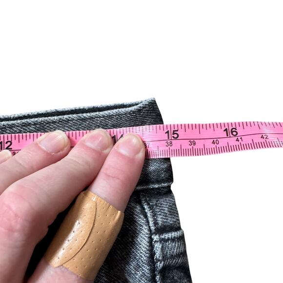 AGOLDE 90's Mid Rise Loose Jean Outline Wash Distressed Gray - Picture 8 of 11